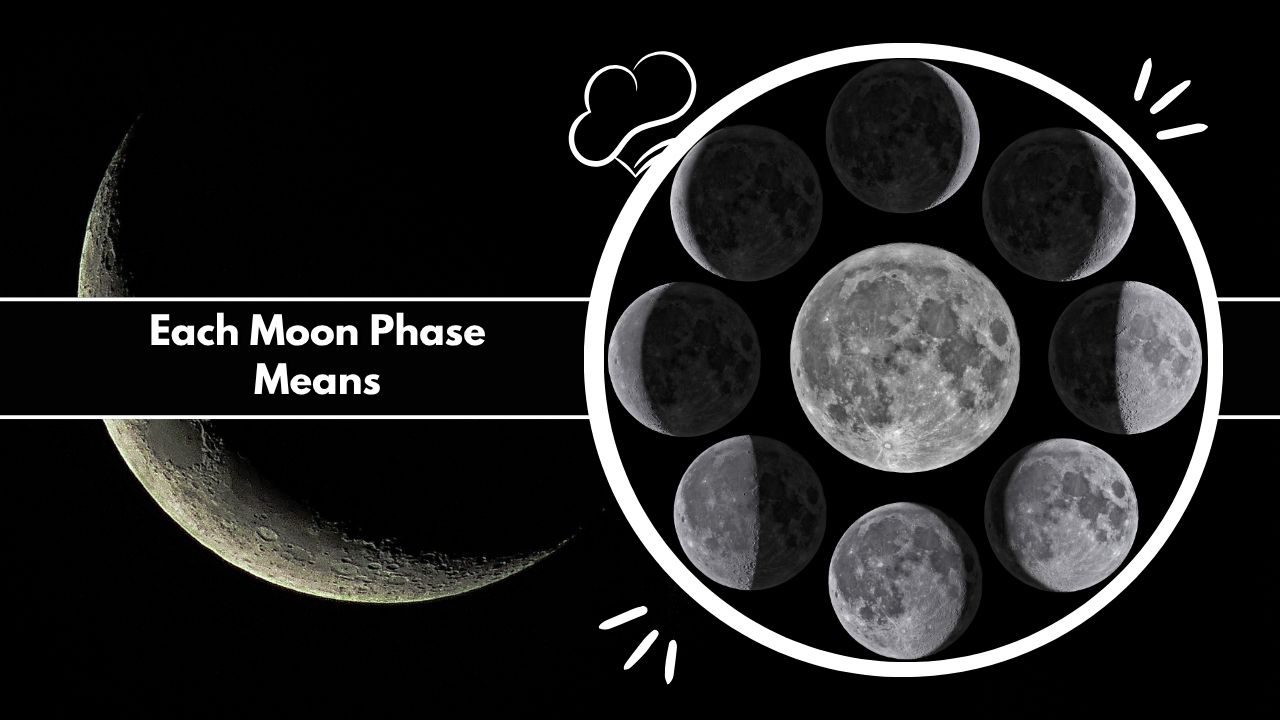 Featured image showing the full cycle of moon phases