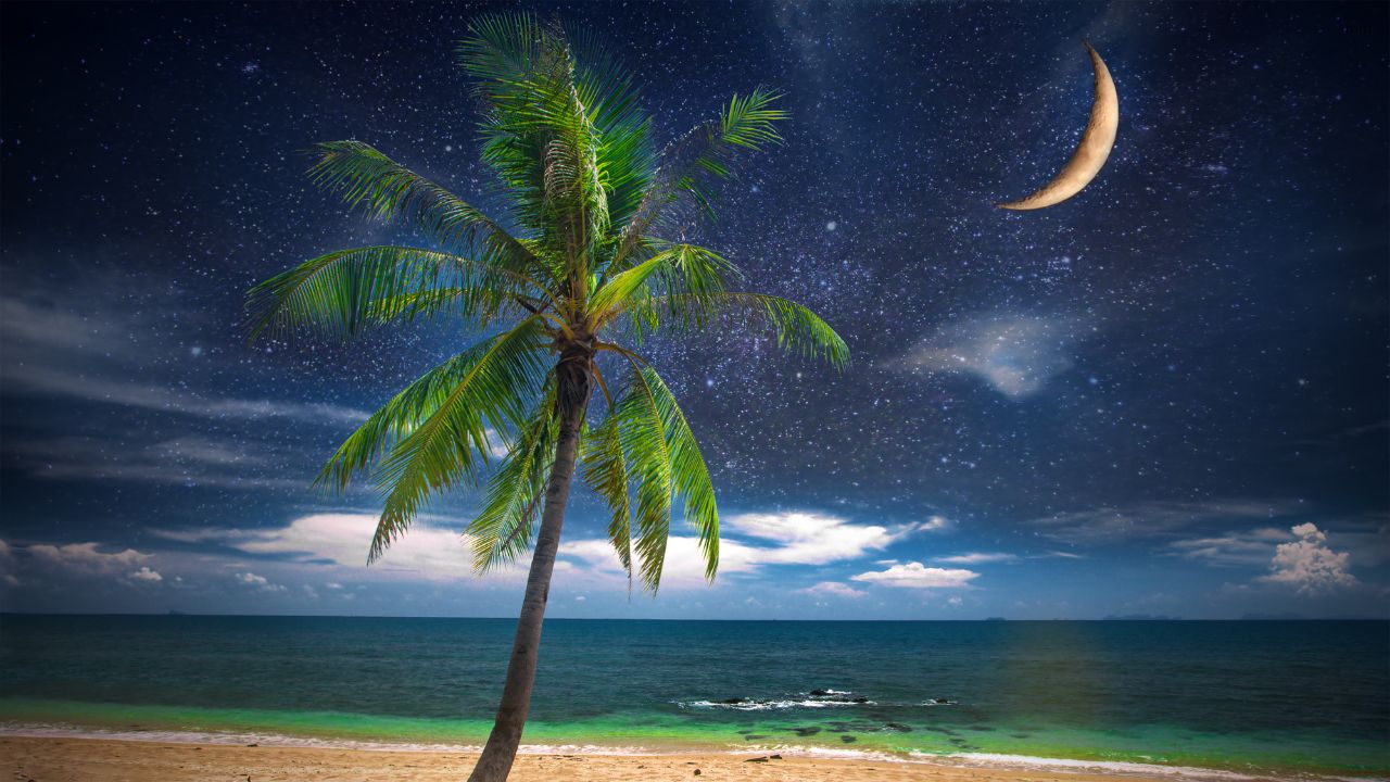 Image of a waning crescent moon symbolizing rest and renewal