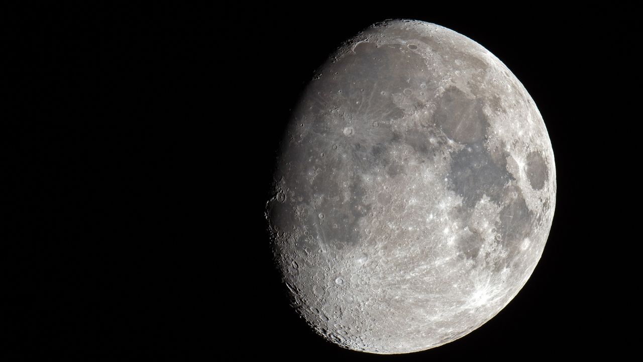 Image of a waxing gibbous moon